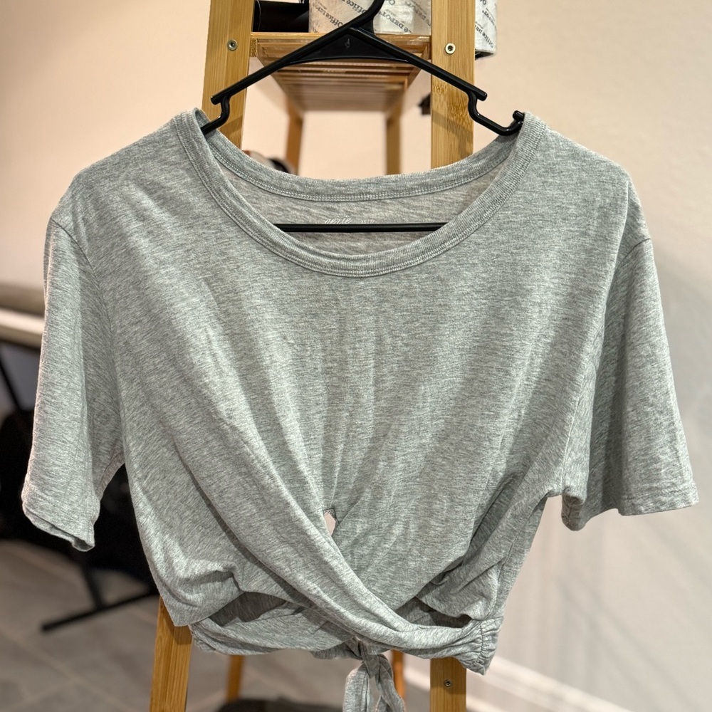 Aerie Light Gray Crop Top, Size XS